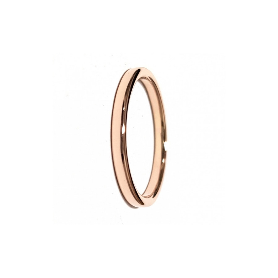 Argolla de Matrimonio, oro rosa 14k, peso aproximado 2.5gr, 2.5mm de ancho.