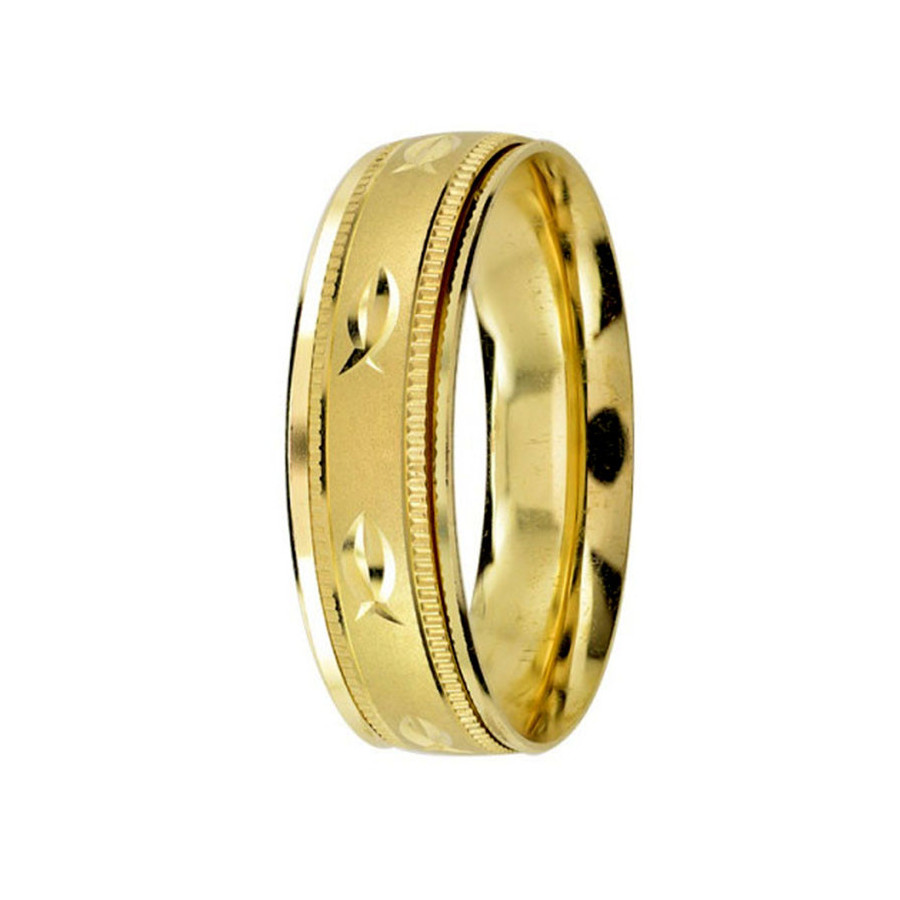 Argolla de Matrimonio, oro 14 kilates, 6 milímetros de ancho, peso aprox 2.8 gramos