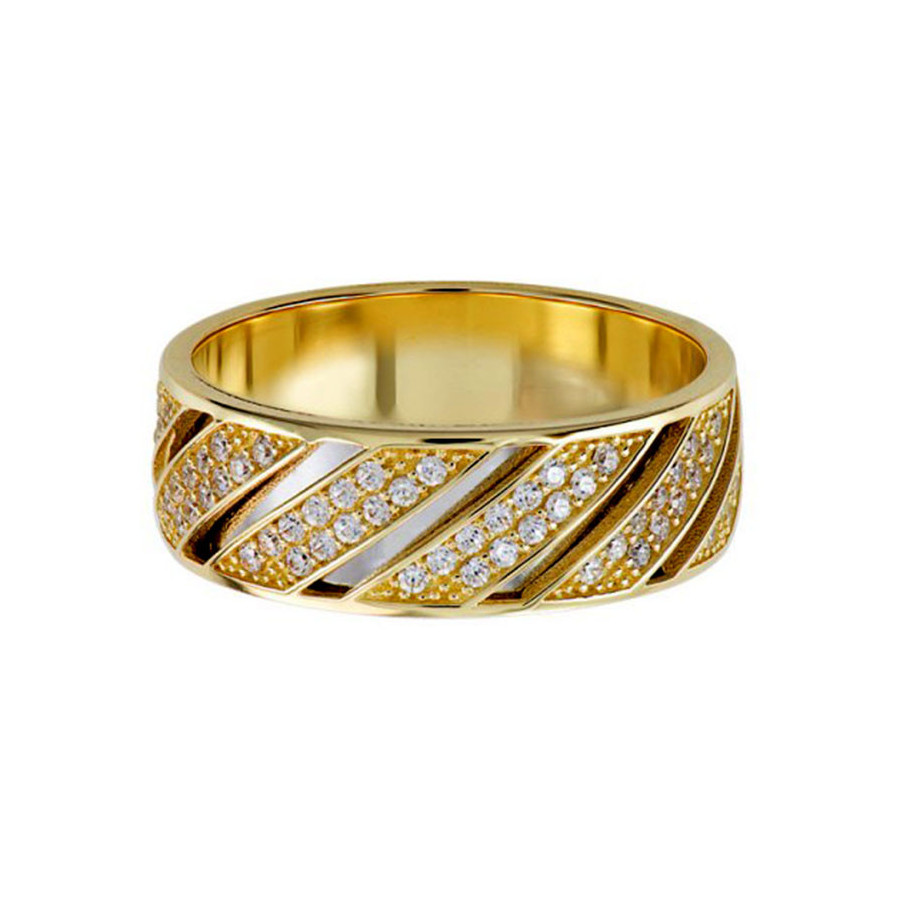 Argolla de Matrimonio, oro 14 kilates, 7 milímetros de ancho, peso aprox 4.5 gramos, con zirconias Argolla de Matrimonio, oro 14 kilates, 7 milímetros de ancho, peso aprox 4.5 gramos, con zirconias