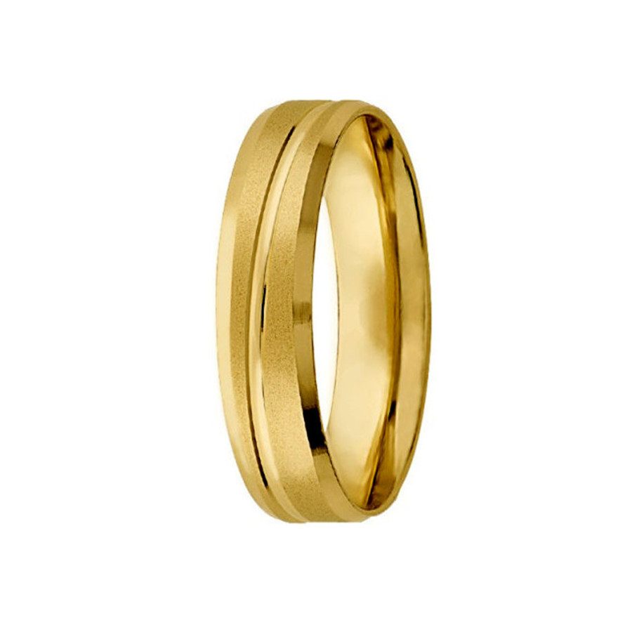 Argolla de Matrimonio, oro 14 kilates, 5 milímetros de ancho, peso aprox 3.5 gramos