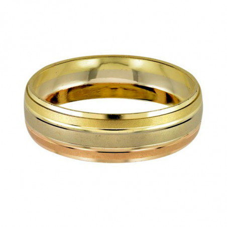 Argolla de Matrimonio, oro 10 kilates, 6 milímetros de ancho, peso aprox 2.5 gramos