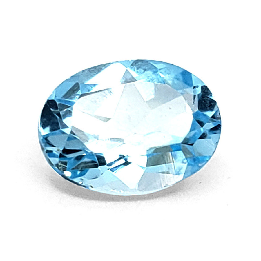 Topacio Azul Corte Oval Grande - Piedra Preciosa de Alta Calidad