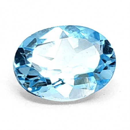 Topacio Azul corte oval grande