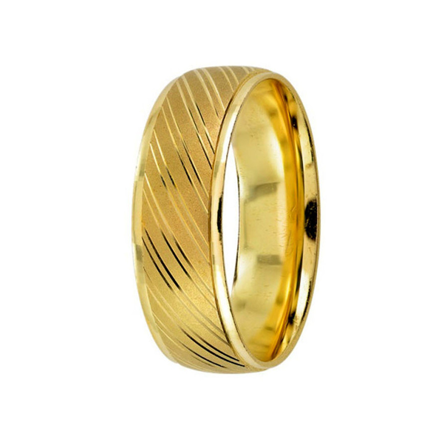 Argolla de Matrimonio, oro 14 kilates, 6 milímetros de ancho, peso aprox 4.3 gramos