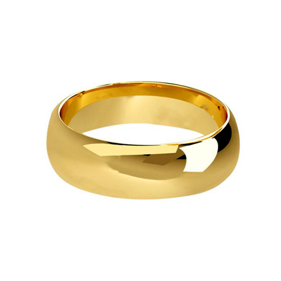 Argolla de Matrimonio, oro 14 kilates, 6 milímetros de ancho, peso aprox 6 gramos