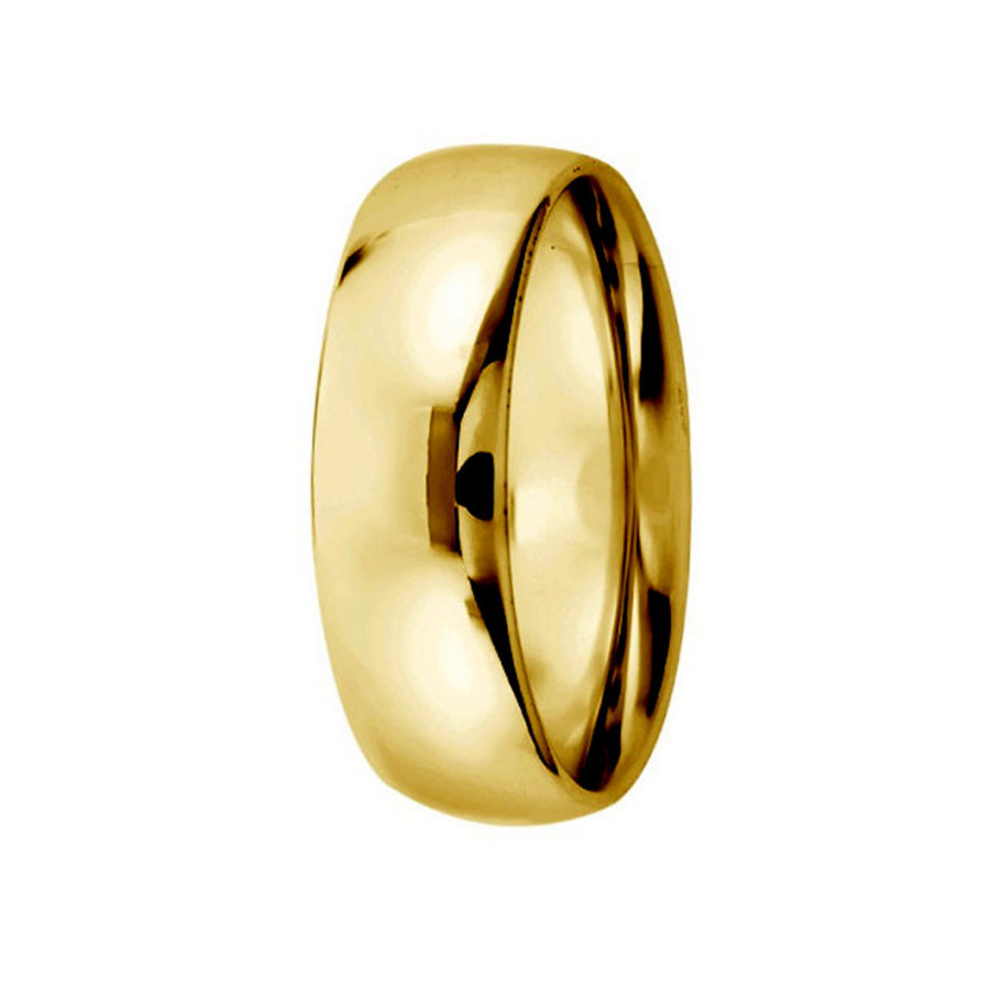 Argolla de Matrimonio, oro 14 kilates, 6 milímetros de ancho, peso aprox 3.5 gramos, hueca