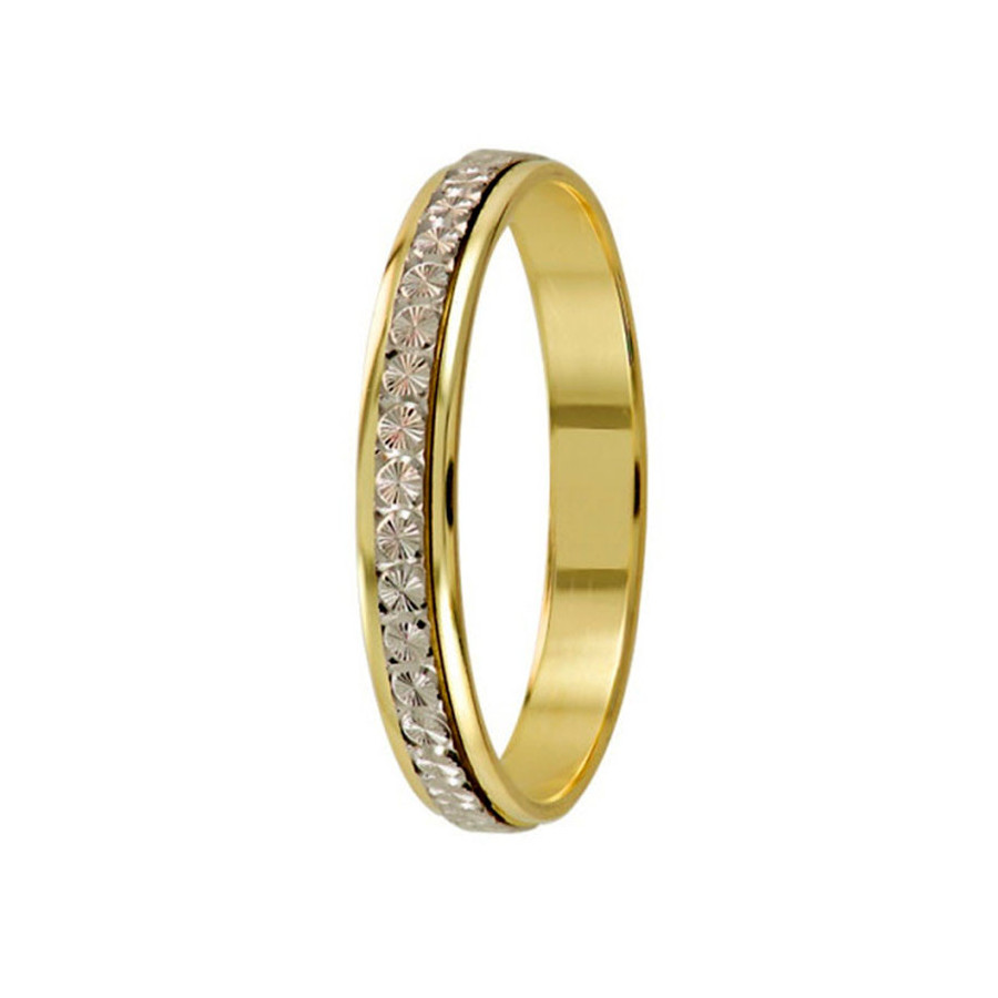 Argolla de Matrimonio, oro 14 kilates, 3 milímetros de ancho, peso aprox 2.1 gramos, hueca