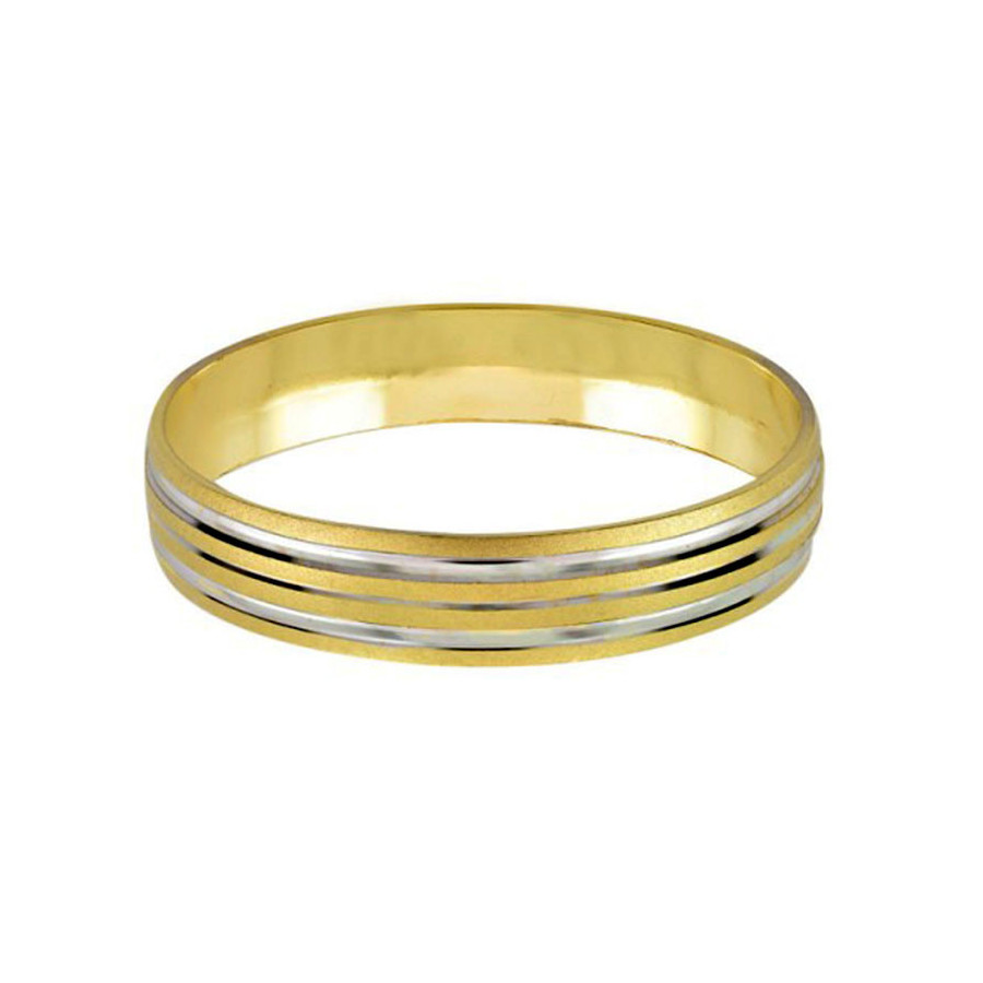 Argolla de Matrimonio, oro 14 kilates, 4 milímetros de ancho, peso aproximado 1.8gr, hueca