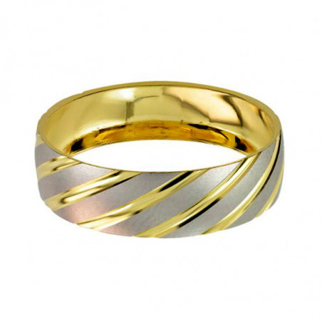 Argolla de Matrimonio, oro 14 kilates, 6 milímetros de ancho, peso aprox 2.6 gramos, hueca