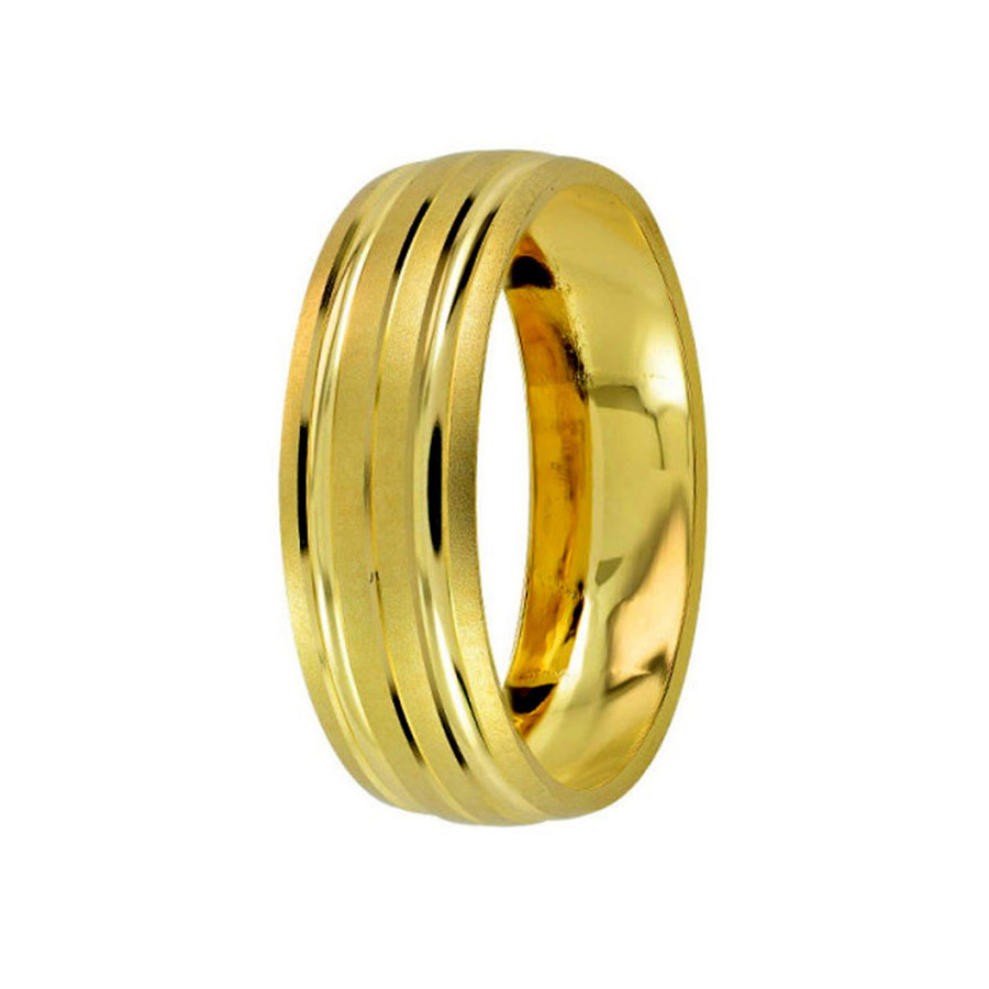 Argolla de Matrimonio, oro 14 kilates, 6 milímetros de ancho, peso aprox 2.6 gramos, hueca