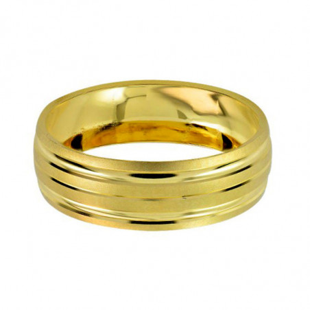Argolla de Matrimonio, oro 14 kilates, 6 milímetros de ancho, peso aprox 2.6 gramos, hueca