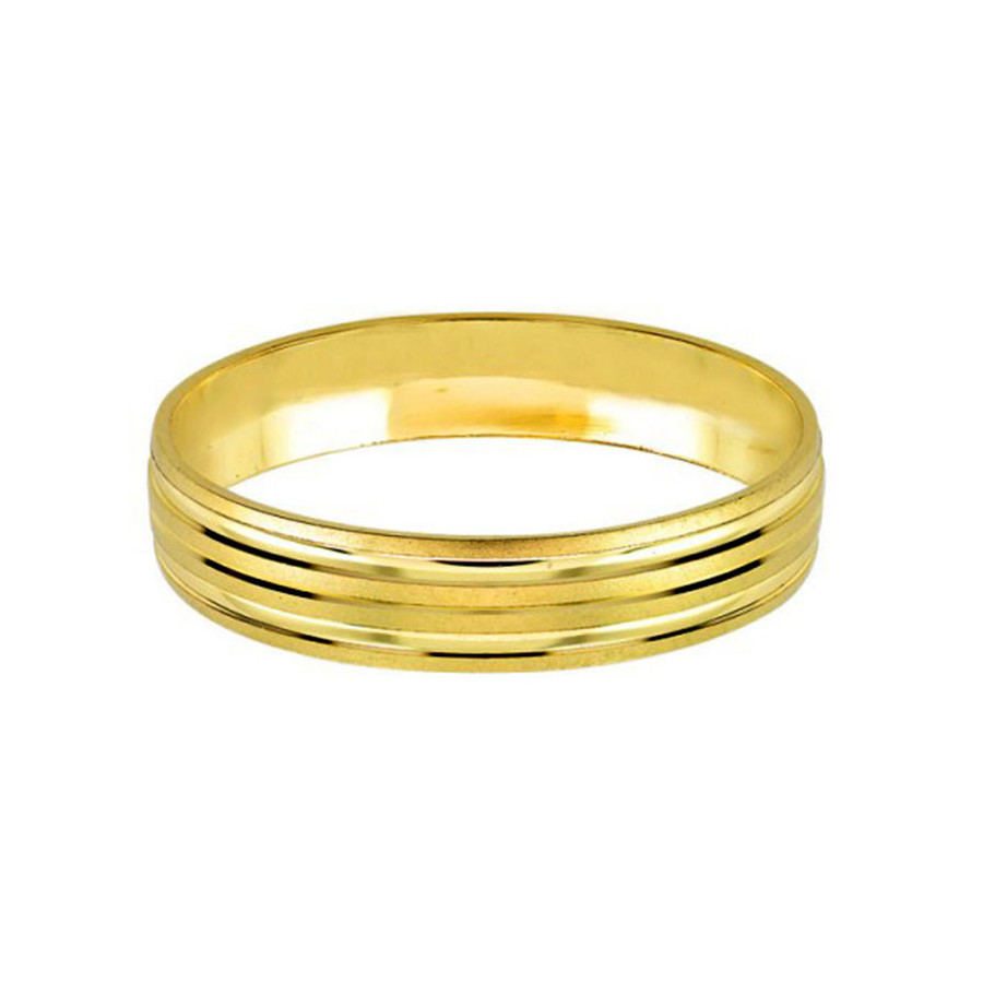 Argolla de Matrimonio, oro 14 kilates, 4 milímetros de ancho, peso aprox 1.9 gramos, hueca