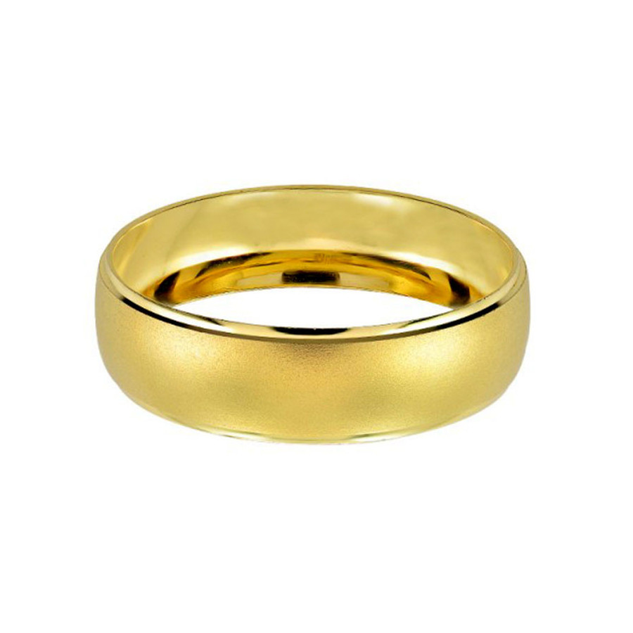 Argolla de Matrimonio, oro 14 kilates, 6 milímetros de ancho, peso aprox 2.6 gramos, hueca