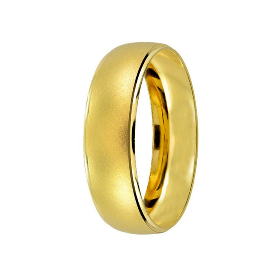 Argolla de Matrimonio, oro 14 kilates, 6 milímetros de ancho, peso aprox 2.6 gramos, hueca