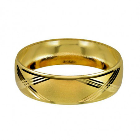 Argolla de Matrimonio, oro 14 kilates, 6 milímetros de ancho, peso aprox 2.3 gramos, hueca