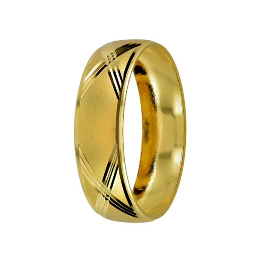 Argolla de Matrimonio, oro 14 kilates, 6 milímetros de ancho, peso aprox 2.3 gramos, hueca