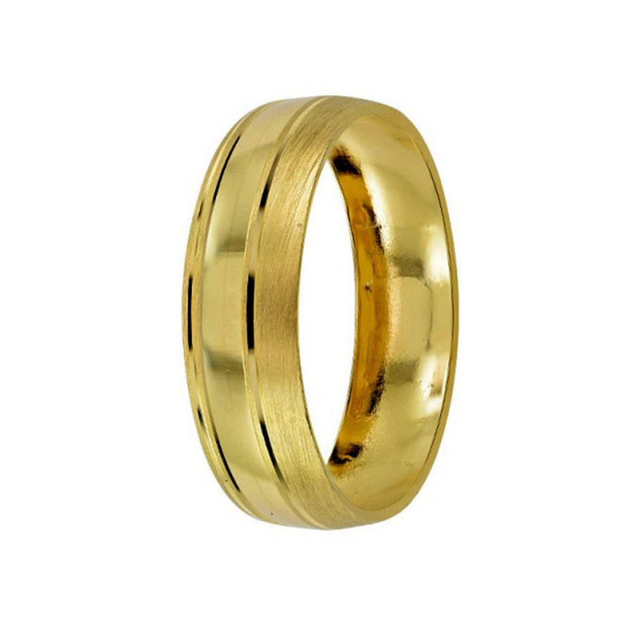 Argolla de Matrimonio, oro 14 kilates, 6 milímetros de ancho, peso aprox 2.6 gramos, hueca