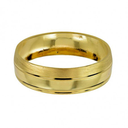 Argolla de Matrimonio, oro 14 kilates, 6 milímetros de ancho, peso aprox 2.6 gramos, hueca