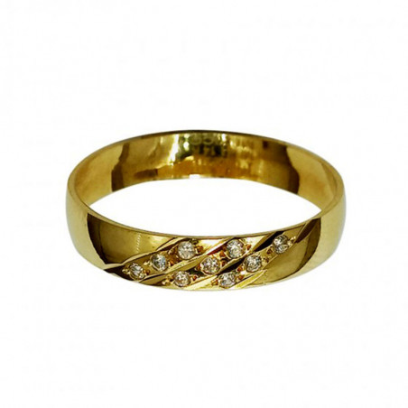 Argolla de Matrimonio, oro 14 kilates, 4 milímetros de ancho, peso aprox 1.8 gramos, hueca