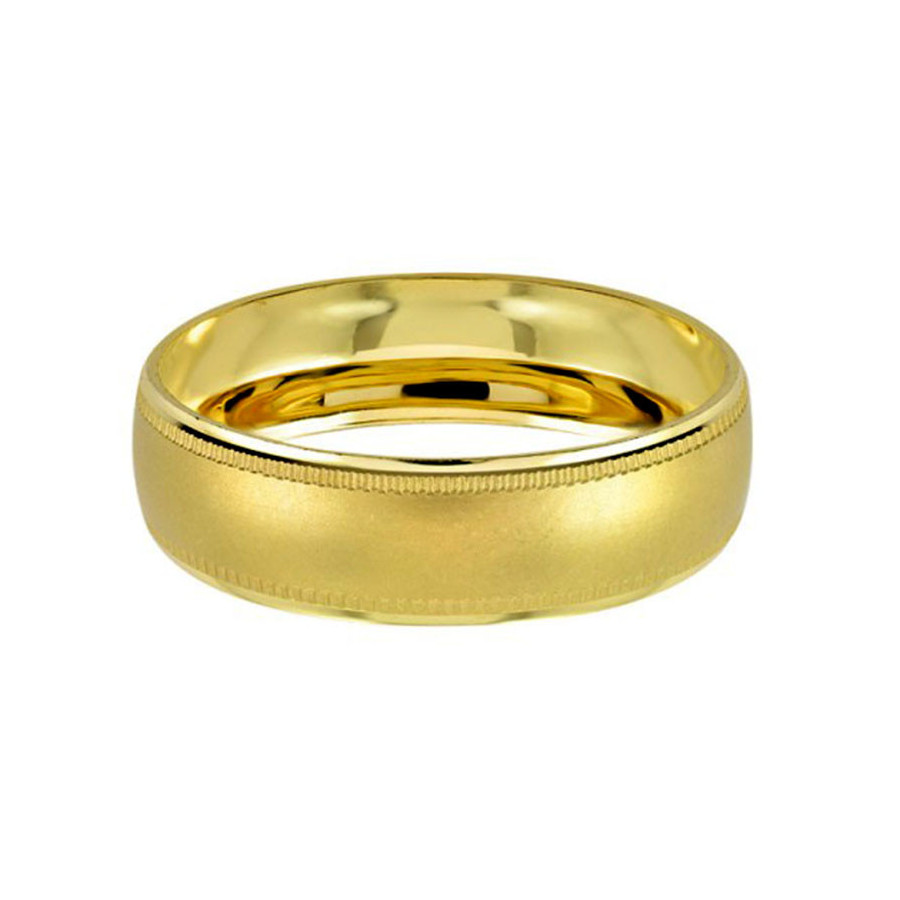 Argolla de Matrimonio, oro 10 kilates, 6 milímetros de ancho, peso aprox 2.7 gramos, hueca
