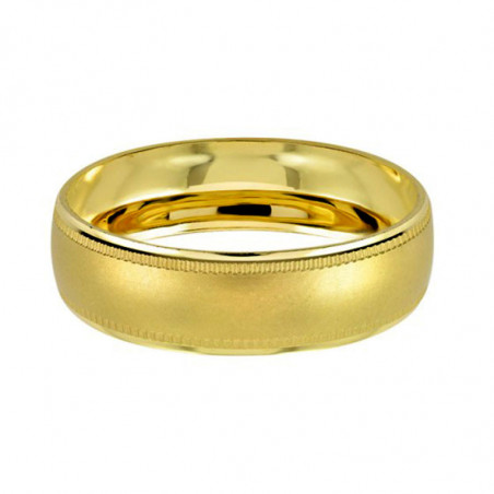 Argolla de Matrimonio, oro 10 kilates, 6 milímetros de ancho, peso aprox 2.7 gramos, hueca