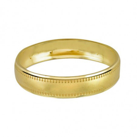 Argolla de Matrimonio, oro 10 kilates, 4 milímetros de ancho, peso aprox 1.5 gramos, hueca