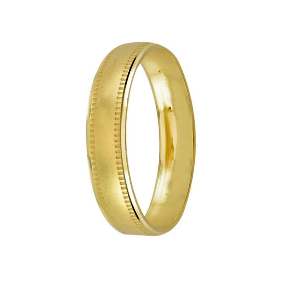 Argolla de Matrimonio, oro 10 kilates, 4 milímetros de ancho, peso aprox 1.5 gramos, hueca