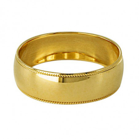 Argolla de Matrimonio, oro 10 kilates, 6 milímetros de ancho, peso aprox 2.5 gramos, hueca