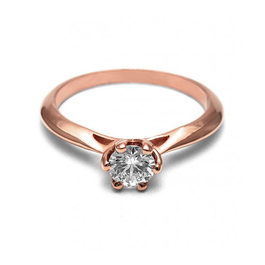 Anillo de Compromiso, oro rosa 14k, peso aproximado 2.5gr, gema zirconia de 5 milímetros de diámetro. Anillo de Compromiso, oro rosa 14k, peso aproximado 2.5gr, gema zirconia de 5 milímetros de diámetro.