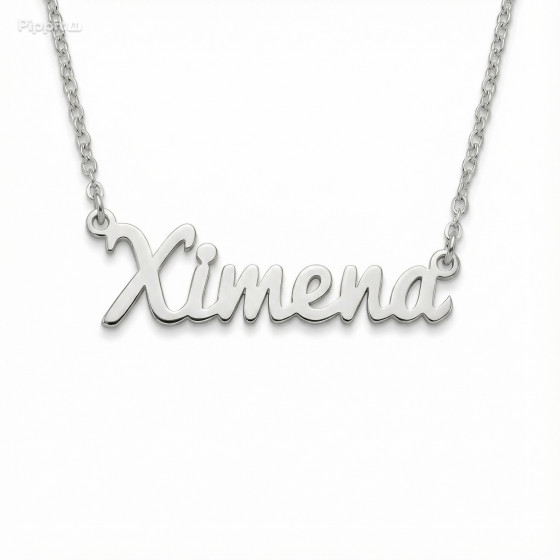 Collares con nombre personalizado de plata .925