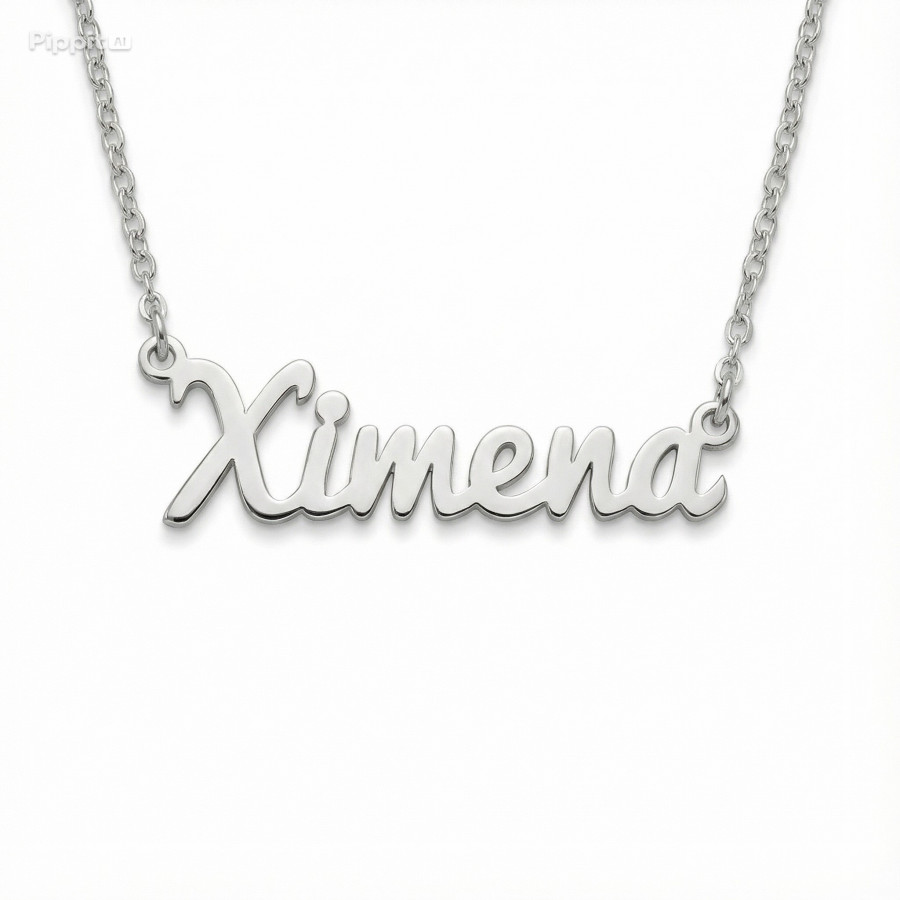 Collares con nombre personalizado de plata .925