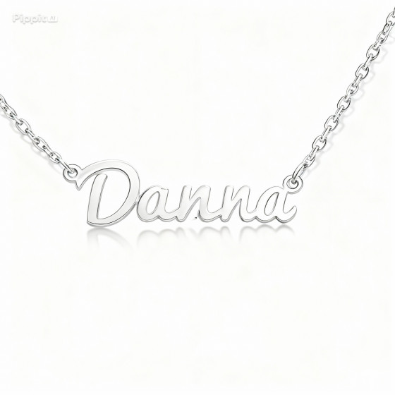 Collares con nombre personalizado de plata .925