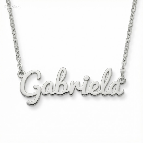 Collares con nombre personalizado de plata .925