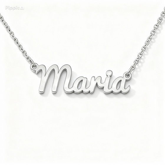 Collares con nombre personalizado de plata .925