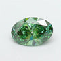 1.09ct Oval Lab Grown Diamond (Colour Fancy Vivid Green, Clarity VVS2, IGI Certified)