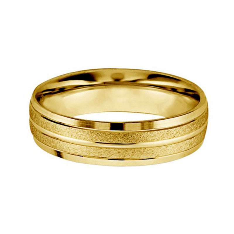 Argolla de Matrimonio, oro 14 kilates, 6 milímetros de ancho, peso aprox 3.5 gramos