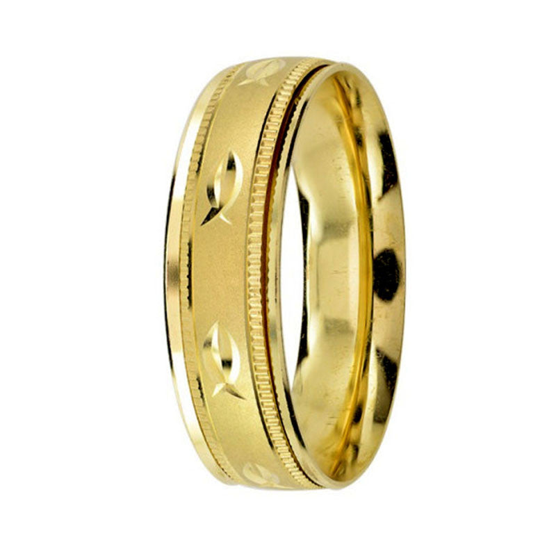 Argolla de Matrimonio, oro 14 kilates, 6 milímetros de ancho, peso aprox 2.8 gramos