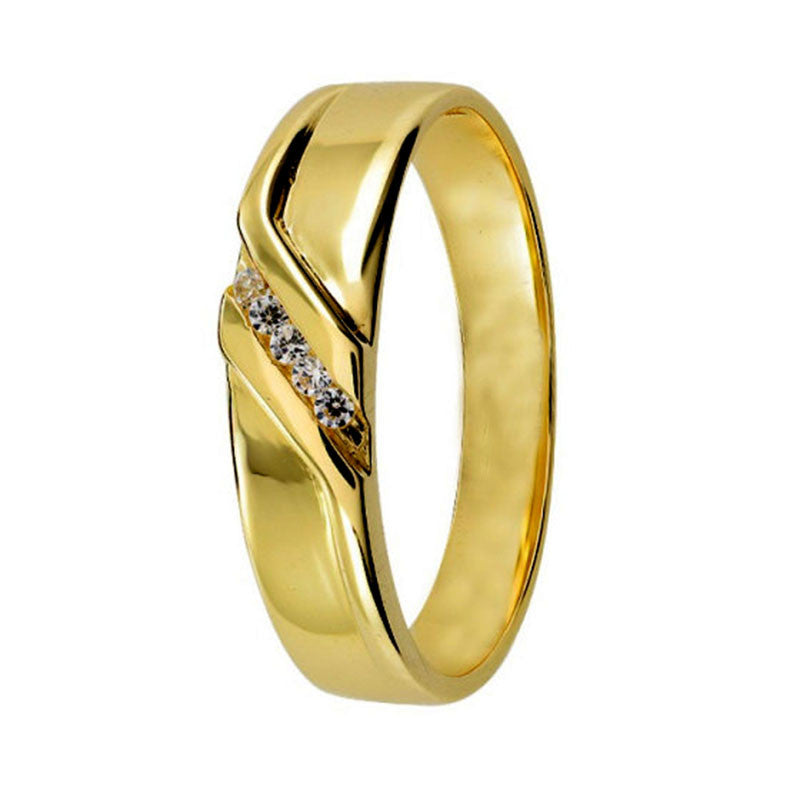 Argolla de Matrimonio, oro 14 kilates, 4 milímetros de ancho, peso aprox 3.6 gramos.