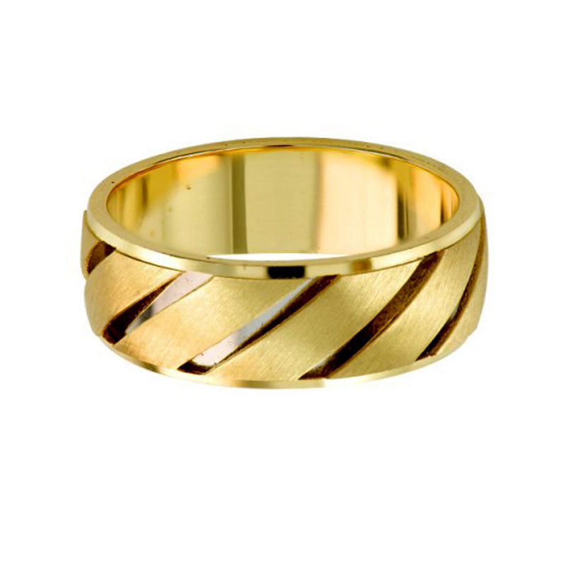 Argolla de Matrimonio, oro 14 kilates, 7 milímetros de ancho, peso aprox 3.7 gramos
