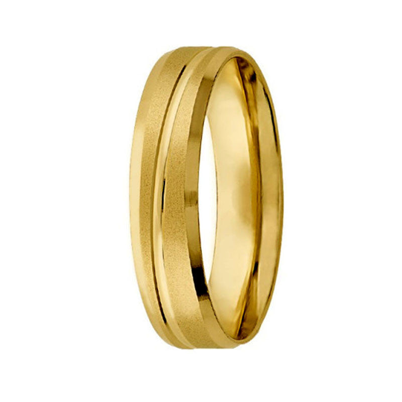 Argolla de Matrimonio, oro 14 kilates, 5 milímetros de ancho, peso aprox 3.5 gramos