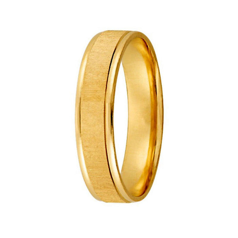 Argolla de Matrimonio, oro 14 kilates, 5 milímetros de ancho, peso aprox 3.4 gramos