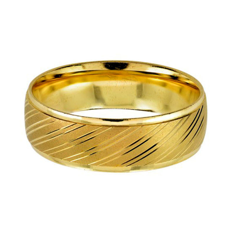 Argolla de Matrimonio, oro 14 kilates, 6 milímetros de ancho, peso aprox 4.3 gramos