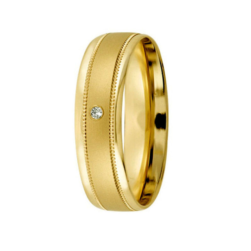 Argolla de Matrimonio, oro 14 kilates, 6 milímetros de ancho, peso aprox 4.2 gramos