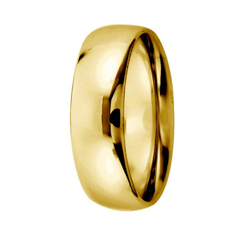 Argolla de Matrimonio, oro 14 kilates, 6 milímetros de ancho, peso aprox 3.5 gramos, hueca