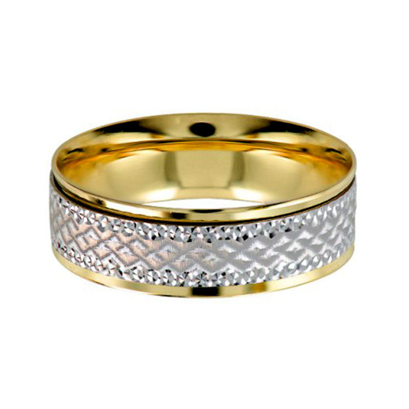 Argolla de Matrimonio, oro 14 kilates, 6 milímetros de ancho, peso aprox 2.7 gramos