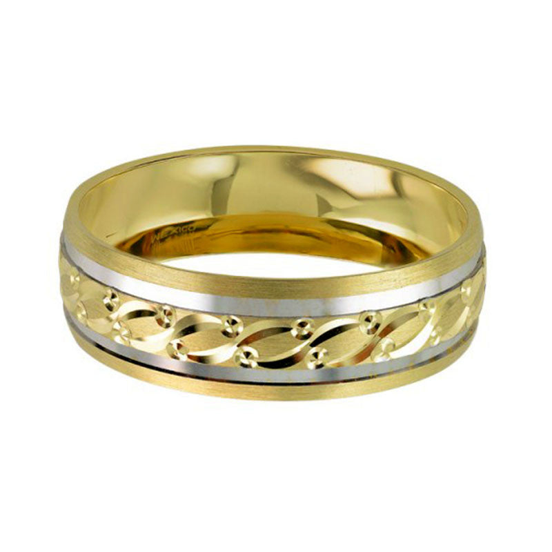 Argolla de Matrimonio, oro 14 kilates, 6 milímetros de ancho, peso aprox 2.3 gramos, hueca