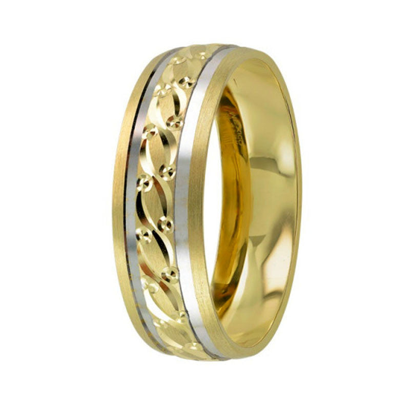 Argolla de Matrimonio, oro 14 kilates, 6 milímetros de ancho, peso aprox 2.3 gramos, hueca