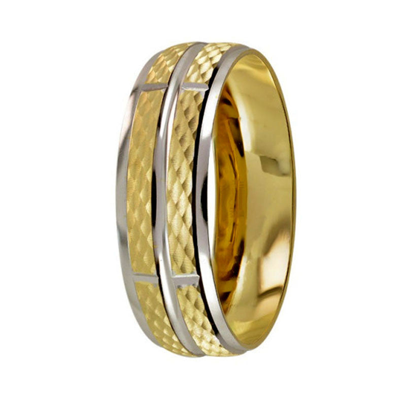 Argolla de Matrimonio, oro 14 kilates, 6 milímetros de ancho, peso aprox 2.1 gramos, hueca