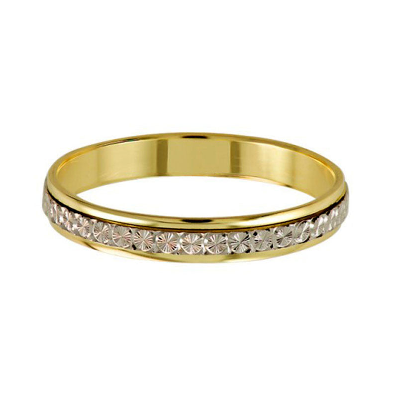 Argolla de Matrimonio, oro 14 kilates, 3 milímetros de ancho, peso aprox 2.1 gramos, hueca