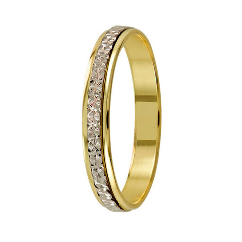 Argolla de Matrimonio, oro 14 kilates, 3 milímetros de ancho, peso aprox 2.1 gramos, hueca